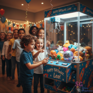 birthday party claw machine